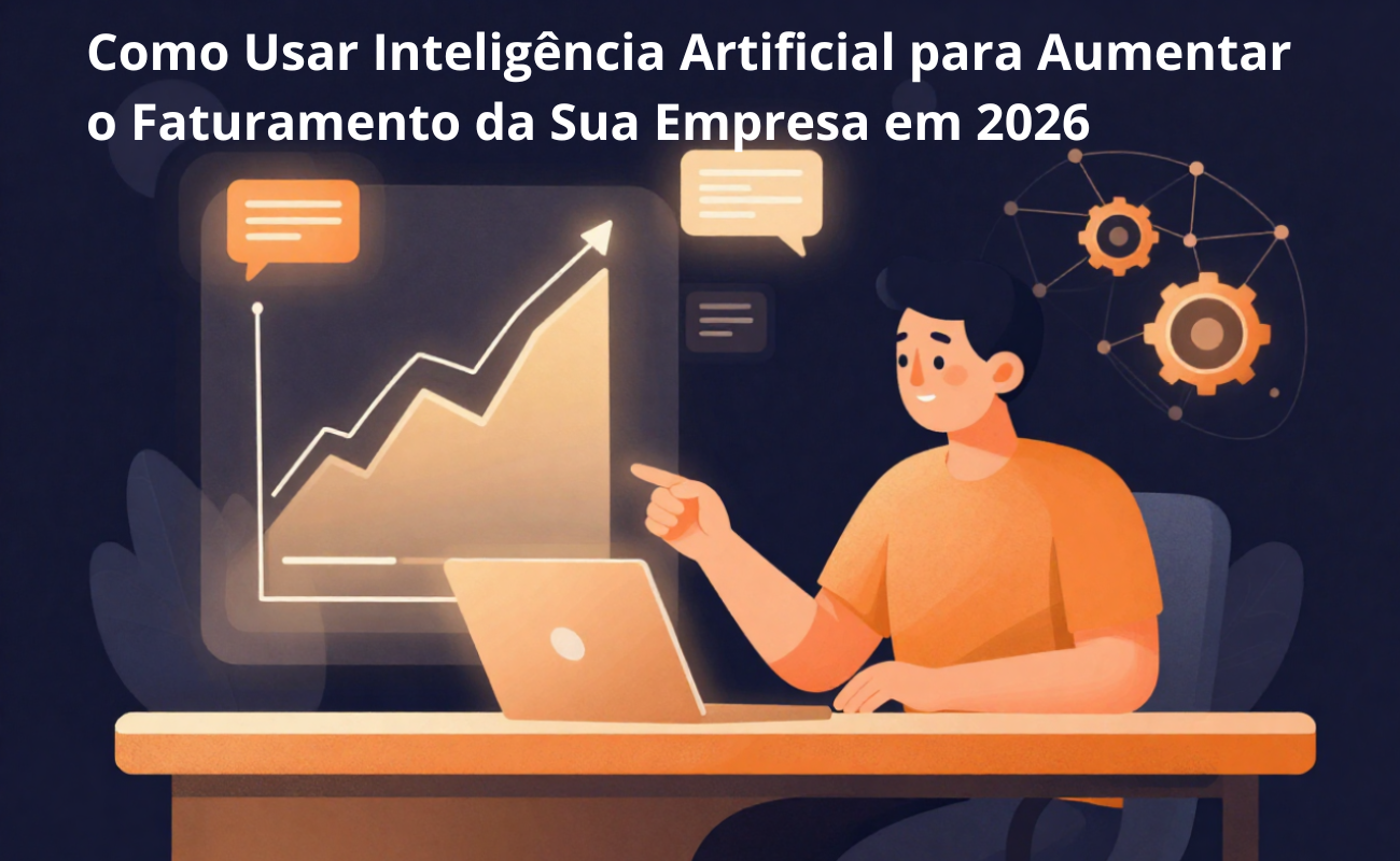 imagem em destaque: gráfico e uma pessoa com computador na mesa.